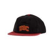 USC Trojans '47 Black Arch Burnside Captain RF Hat